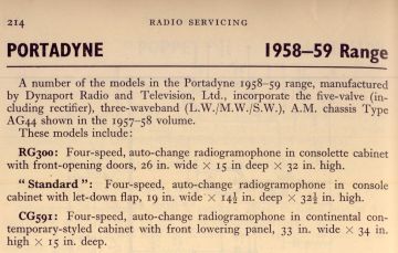 Dynaport_Portadyne-RG300 ;See Dynaport AG44_Standard_CG591-1958.RTV.RadioGram.Xref preview